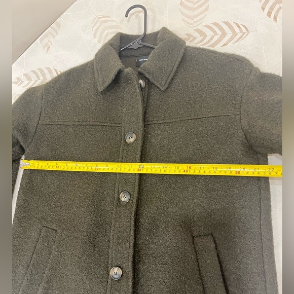Vero Moda Olive Green Wool Coat - Picture 4 of 8